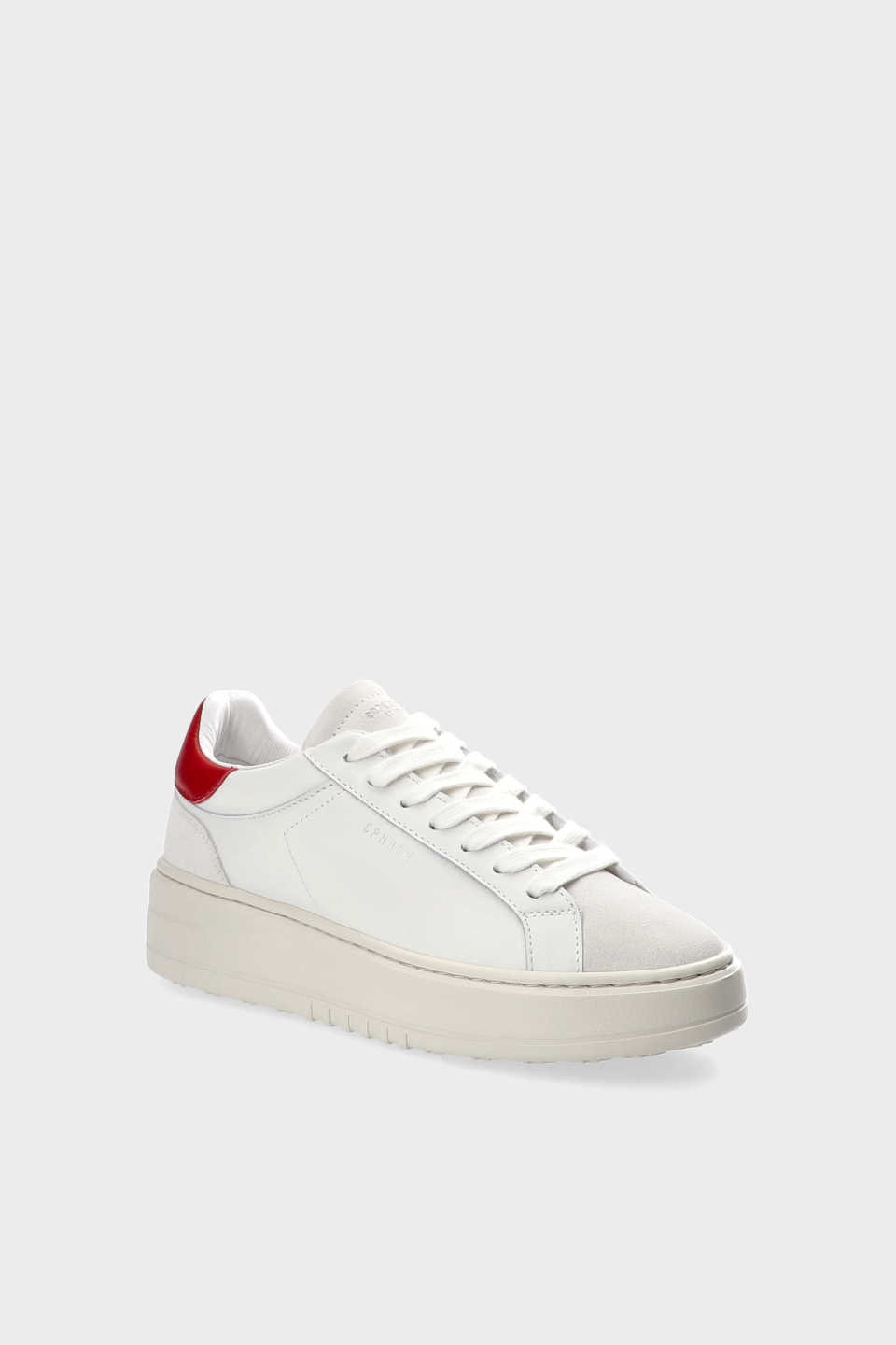 CPH72 leather mix white/red - alternative 2