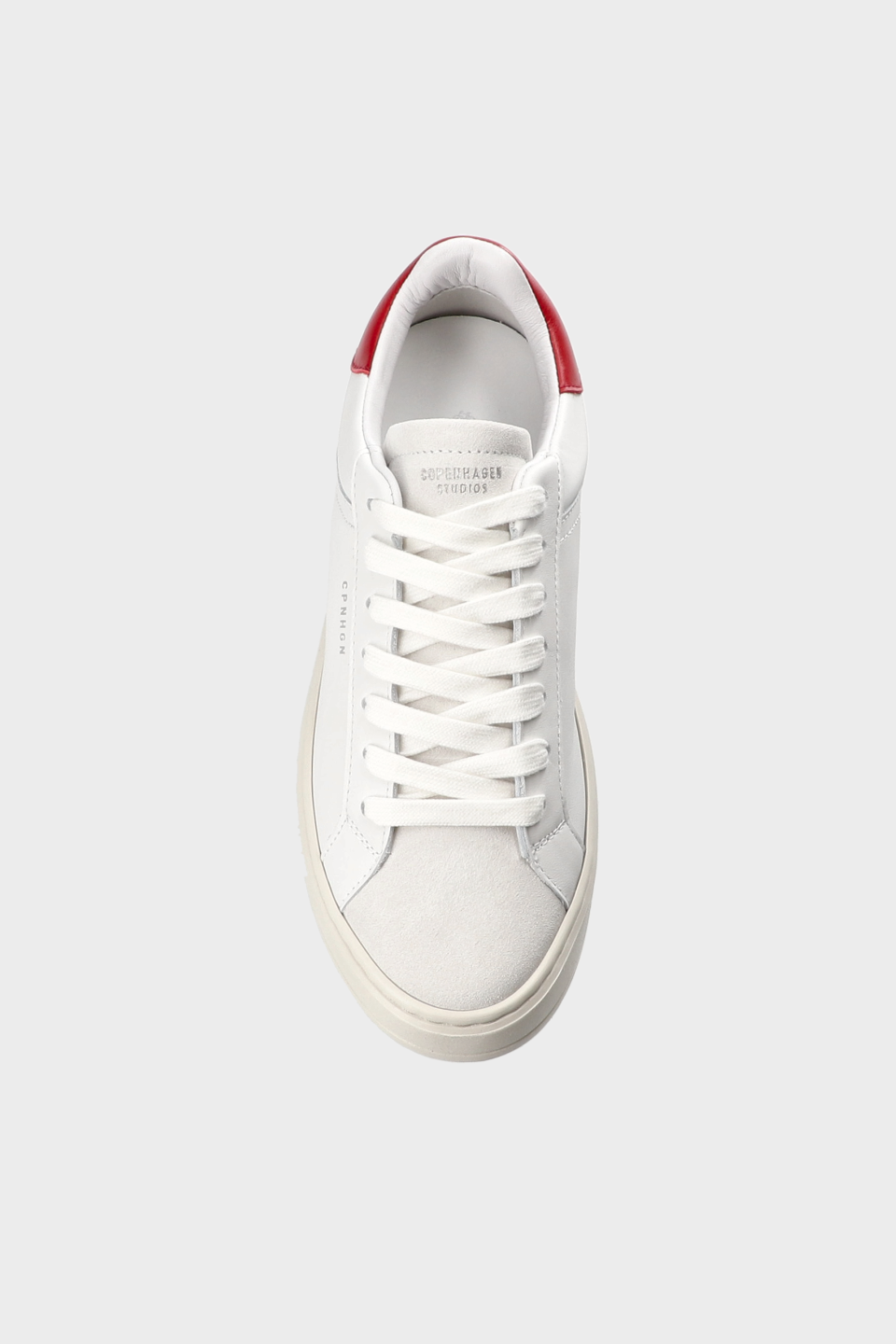 CPH72 leather mix white/red - alternative 1