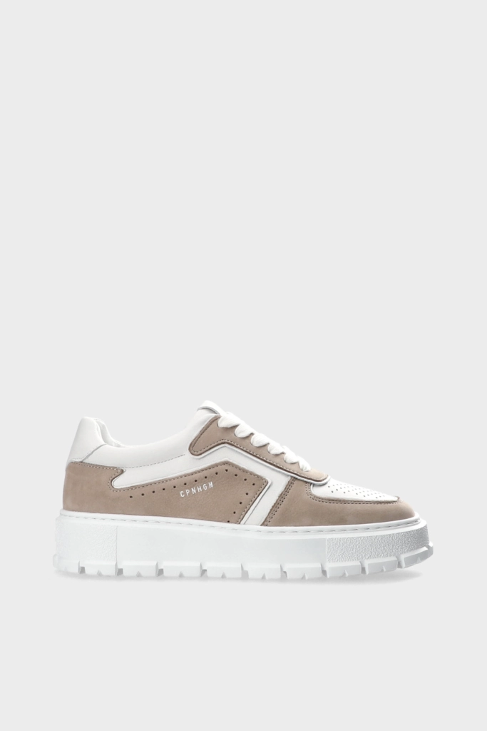 CPH332 leather mix greige/white