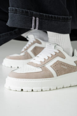 CPH332 leather mix greige/white - alternative 1