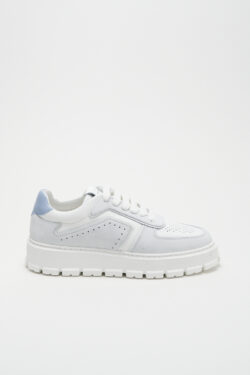 CPH332 leather mix white/light blue