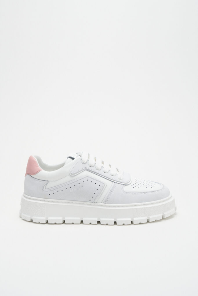 CPH332 leather mix white/light rose
