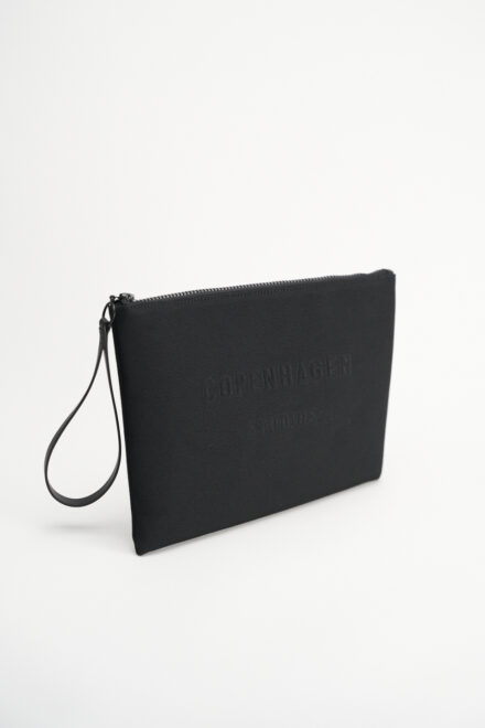 CPH POUCH 2 big recycled canvas black - alternative