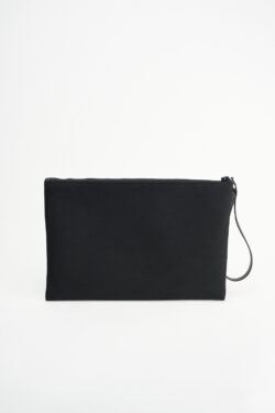 CPH POUCH 2 big recycled canvas black - alternative 2