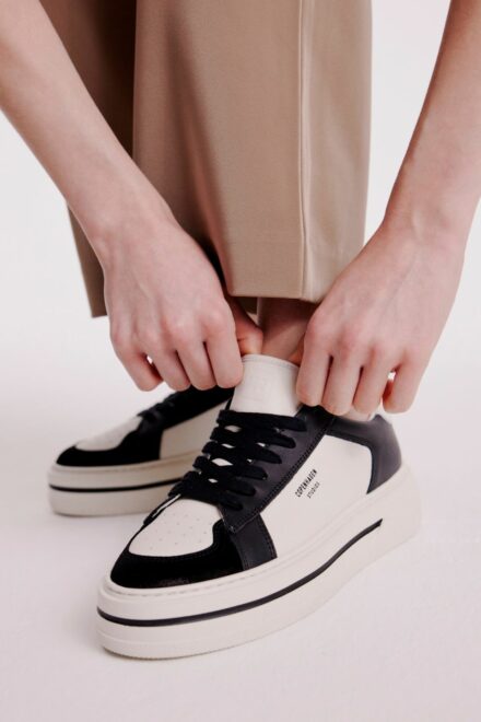 CPH181 leather mix black/cream beige - alternative