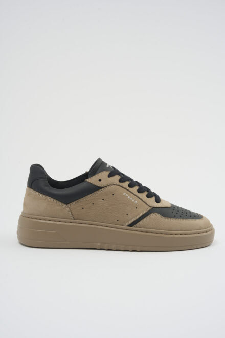 CPH1M leather mix taupe/black