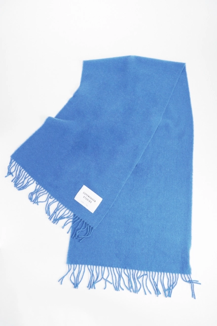 CPH SHAWL 6 wool mix medium blue