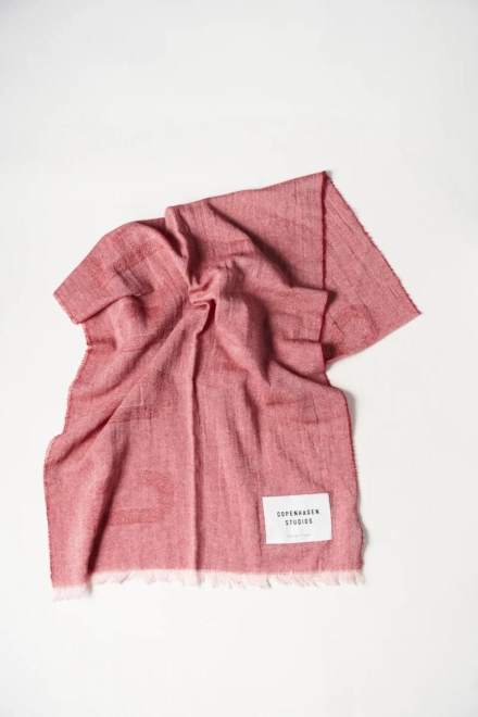 CPH SHAWL 8 cotton mix rose/red