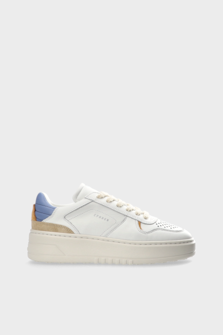CPH76 leather mix white/light blue