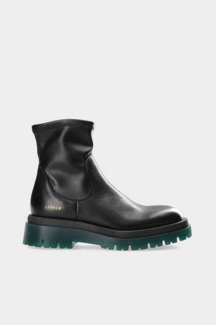 CPH1007 leather/vegan stretch black/green