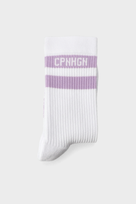 CPH SOCKS 3 - cotton blend - white/lavender