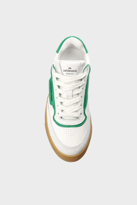 CPH90 leather mix white/green/caramel - alternative