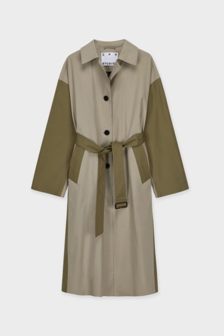 CPH COAT 3 water repellent cotton beige brown